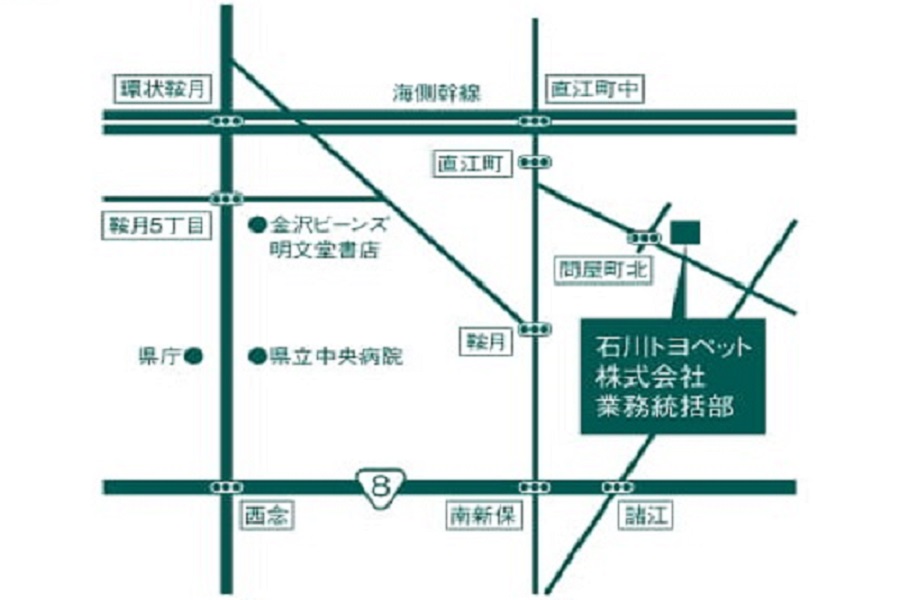 本社業務移転地図